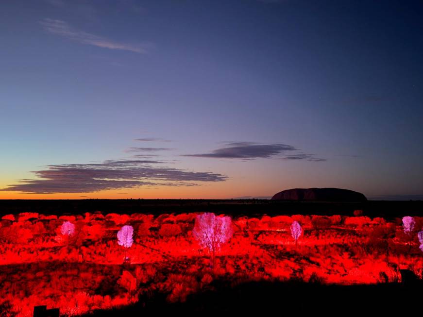 Suoni e luci a Ulurunuova esperienza inAustralia. La gallery