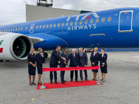 Ita Airways: arriva il primo A220-300 con livrea azzurra