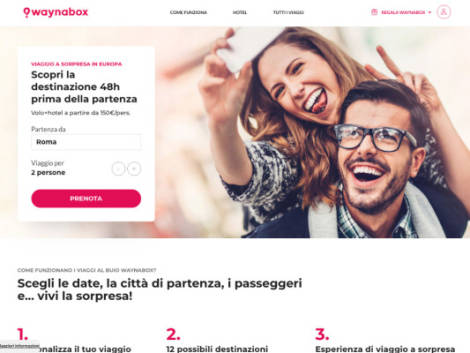 Waynabox: i viaggi a sorpresa arrivano in agenzia e nella gdo