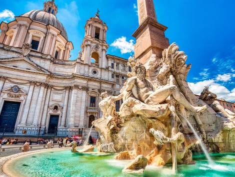 Torna la Fontana dei Quattro Fiumi di Piazza Navona