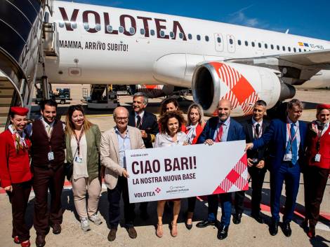 Volotea apre la sua nuova base a Bari