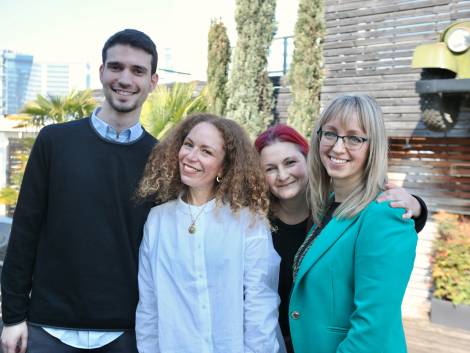 Da sinistra: Giovanni Brillanti (YouGov), Francesca di Pietro (psicologa del turismo), Federica Zammarchi (superhost), Irina Pavlova (communication lead Airbnb)