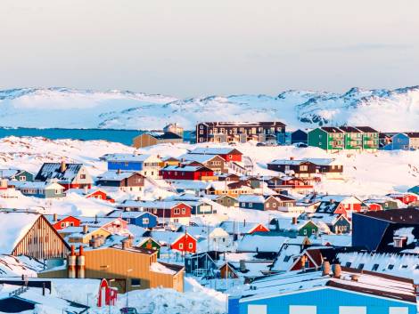 La città di Nuuk in Groenlandia