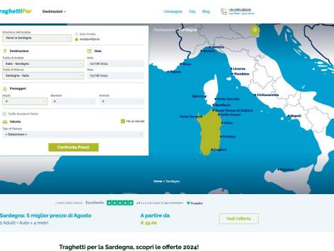 Traghettiper rinnova il sito, nuova interfaccia semplificata