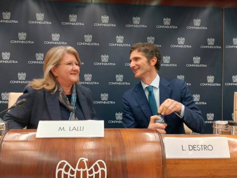 Marina Lalli, presidente di Federturismo, e Leopoldo Destro, delegato al turismo di Confindustria