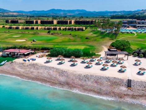 La spiaggia firmataMissoni al RoccoForte Verdura Resort