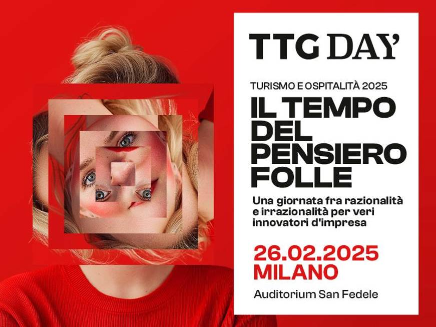 Arriva TTG Day 2025,‘Il tempo del pensiero folle’Il programma e gli speaker