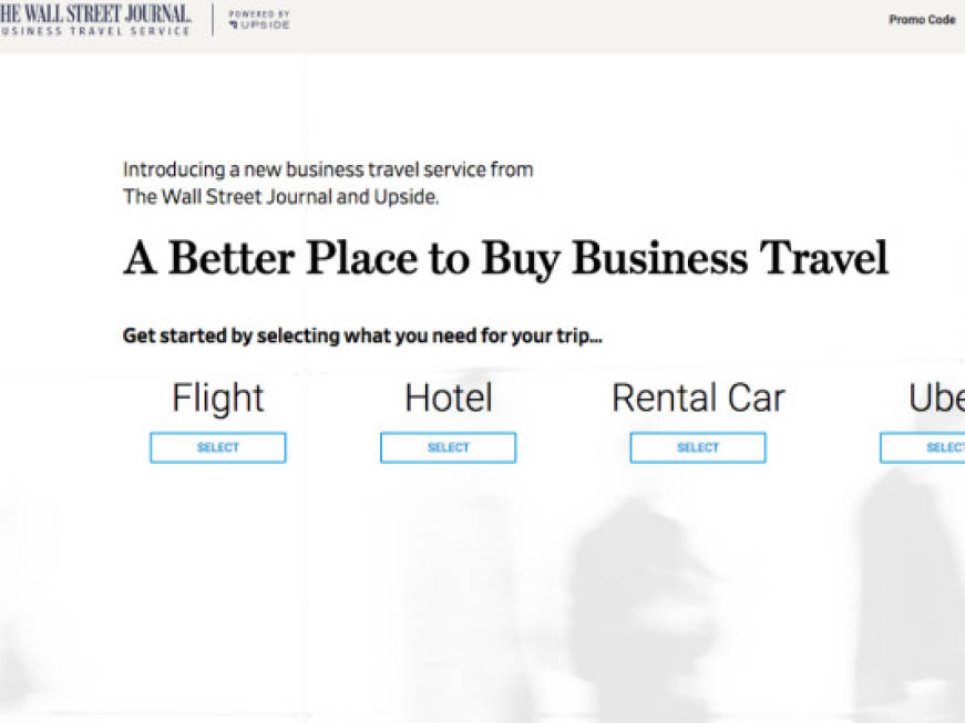 Il Wall Street Journal si trasforma in Ota per i viaggi d&amp;#39;affari