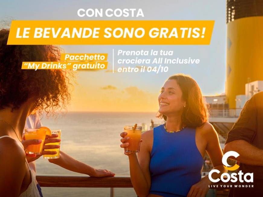 Costa Crociere: nuovi vantaggi esclusivi per agenzie partner e clienti