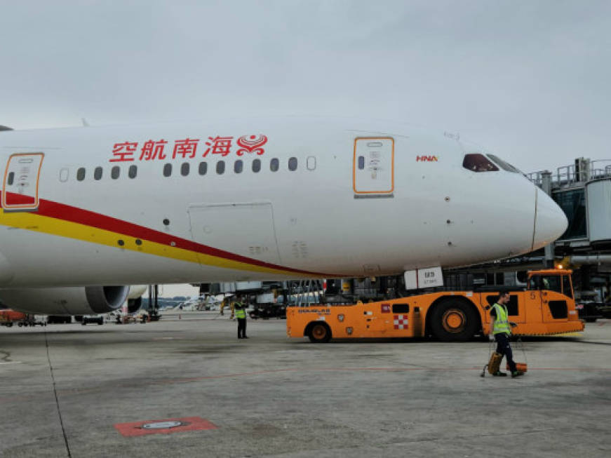 Malpensa e il ritorno della Cina: al via il volo su Shenzen di Hainan Airlines