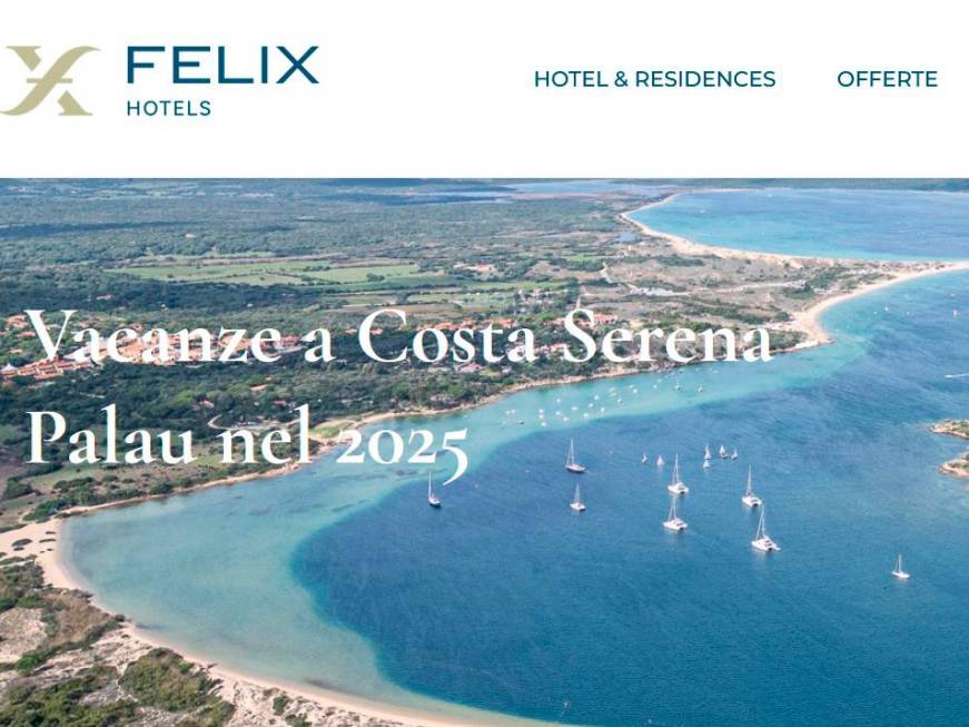 Felix Hotels cresce in Sardegna: a TTG la novità 2025 di Palau