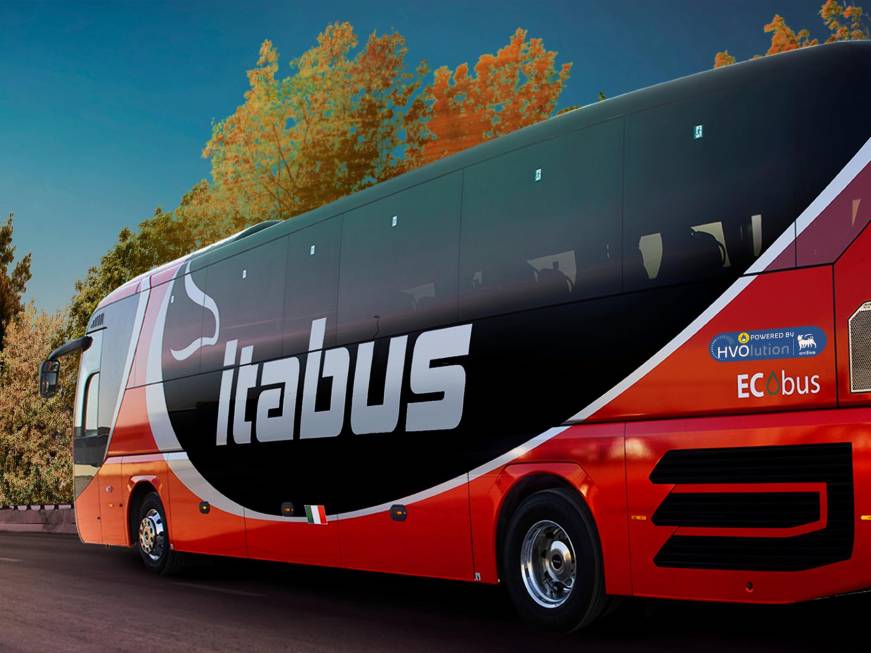 La flotta Itabus viaggia con biocarburante Enilive