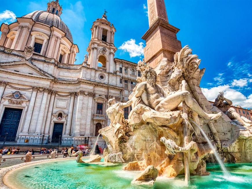 Torna la Fontana dei Quattro Fiumi di Piazza Navona