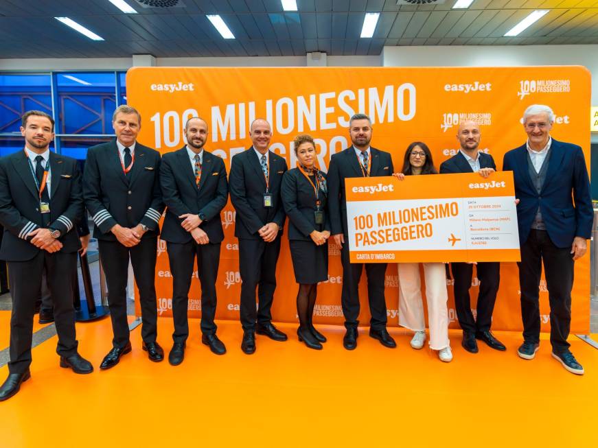 easyJet a Malpensa:un’avventurada 100 milionidi passeggeri