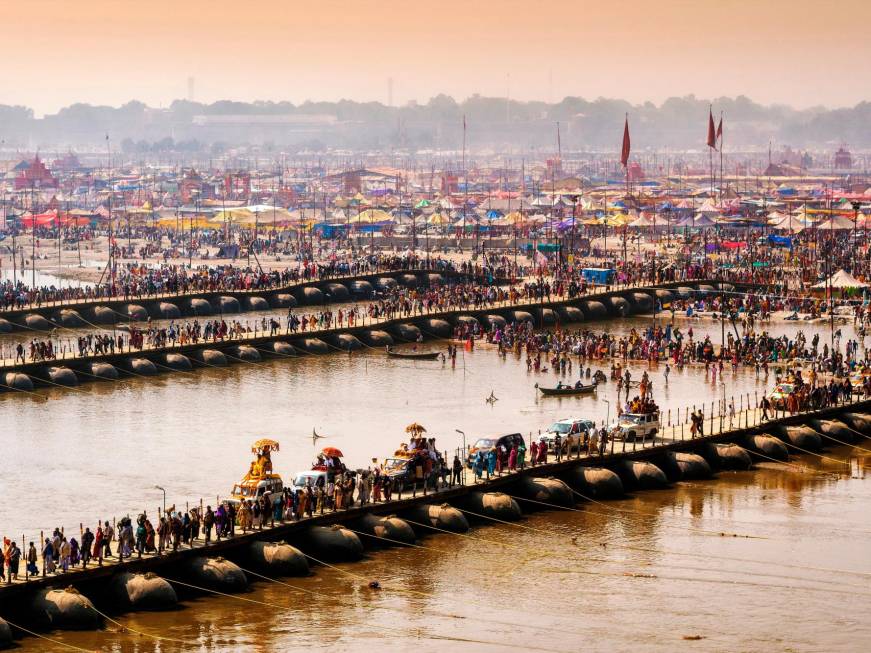 Al via il Maha Kumbh Mela: attesi 400 milioni di visitatori