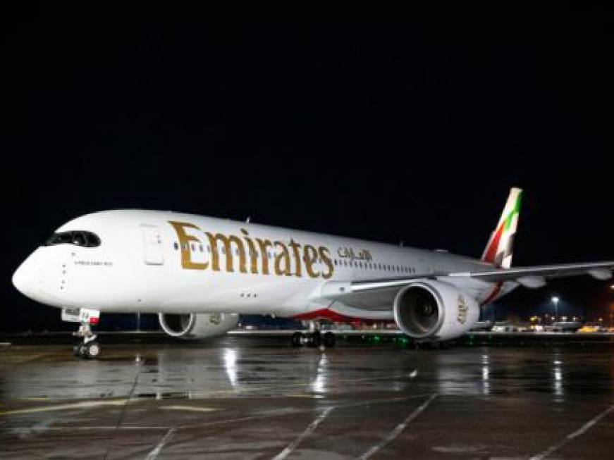 Emirates, decollal’A350: a marzoarriverà a Bologna